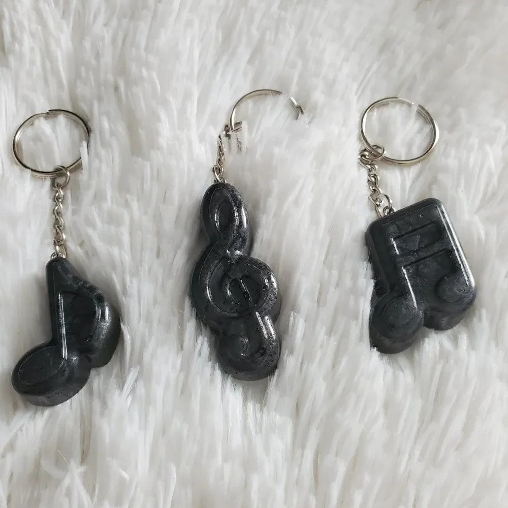 Music Note Keychain, Bookbag Charm